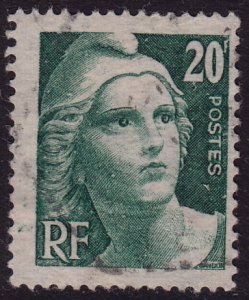 France - 1946 - Scott #551 - used - Marianne