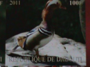 ​DJIBOUTI-2011 COLORFUL BEAUTIFUL LOVELY BIRDS IMPERF-MNH S/S-VERY FINE