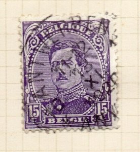 Belgium 1915 Early Issue Fine Used 15c. NW-184325