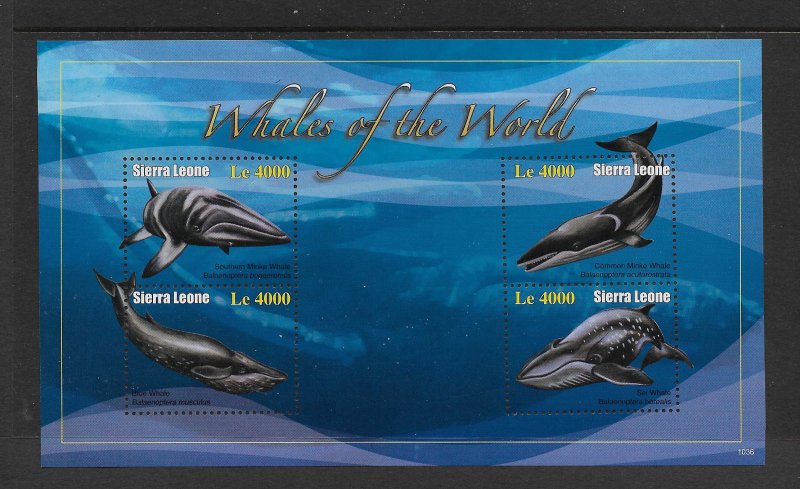 WHALES - SIERRA LEONE #3052   MNH