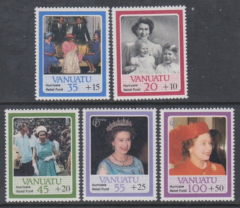 Vanuatu B2-B6 Queen Elizabeth II MNH VF