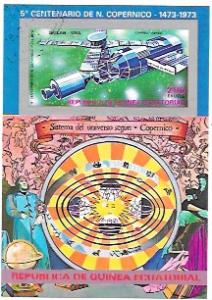 Equatorial Guinea.  Souvenir Sheet - Airmail. Copernicus. US Skylab.