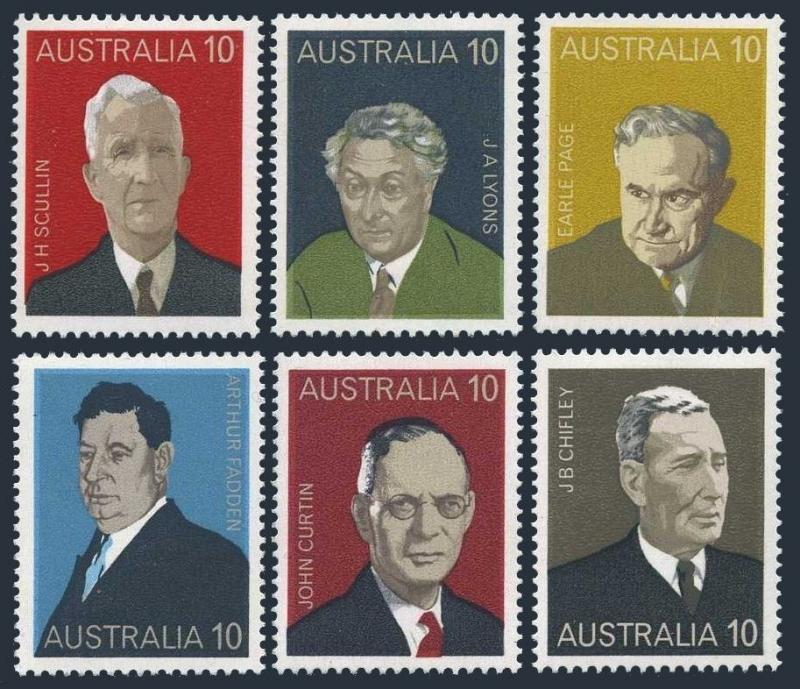 Australia 610-615,MNH.Michel 573-578. Australian Prime Ministers,1975.