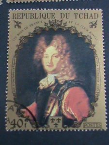 Chad Stamp: 1971-3-SC#232A//233J- Portraits of French Royalty CTO Stamp set#1