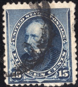 1893 used 15c indigo Henry Clay SC227