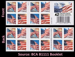 US Old Glory F booklet 20 BCA B1111 MNH 2024 after June 21