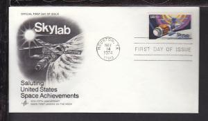 US 1529 Skylab 1974 Artcraft U/A FDC 