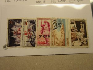 France REUNION Scott 292, 294, 298, 302, 303 USED Cat $6.10