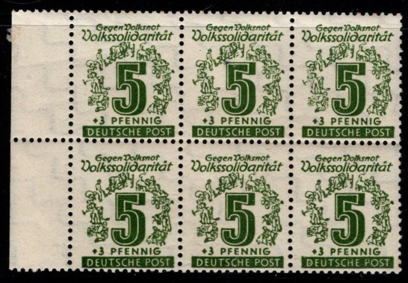 1946 West Saxony Soviet Zone Scott #- 14NB1-12 Volkssolidaritat Set/12 Blocks