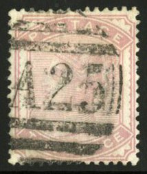 Malta SGZ93 Cat£40, 1880 2p pale rose, used in Malta, A25 cancel