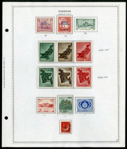 Pakistan mostly mint STAMP collection 1940's to 1969