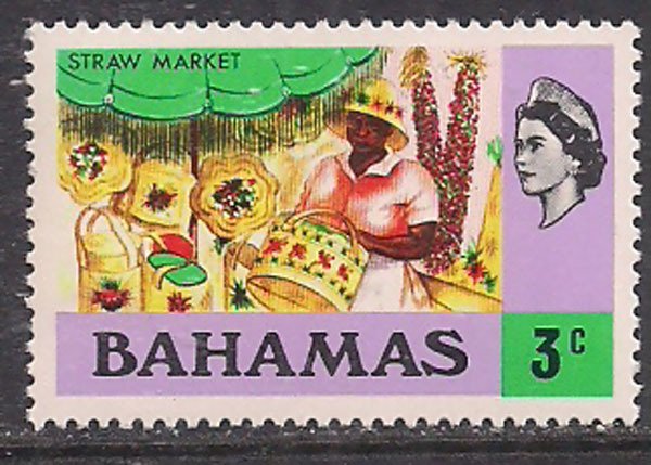 Bahamas 1971 QE2 3cents Market SG 361 MNH ( H578 )