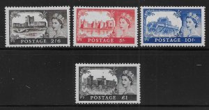 Great Britain 309-12 1955 Castles set MLH