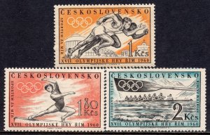 1960 Czechoslovakia 1206-1208 1960 Olympic Games in Rome 6,50 €