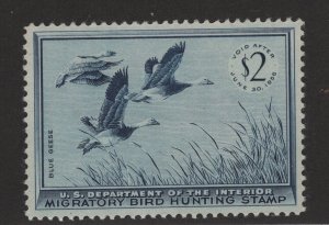 RW22 XF original gum lightly hinged with nice color cv $ 85 ! see pic !