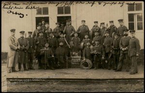 Germany WWI Flugzeugmeisterei Lager West Aachen RPPC Feldpost Cover G68360