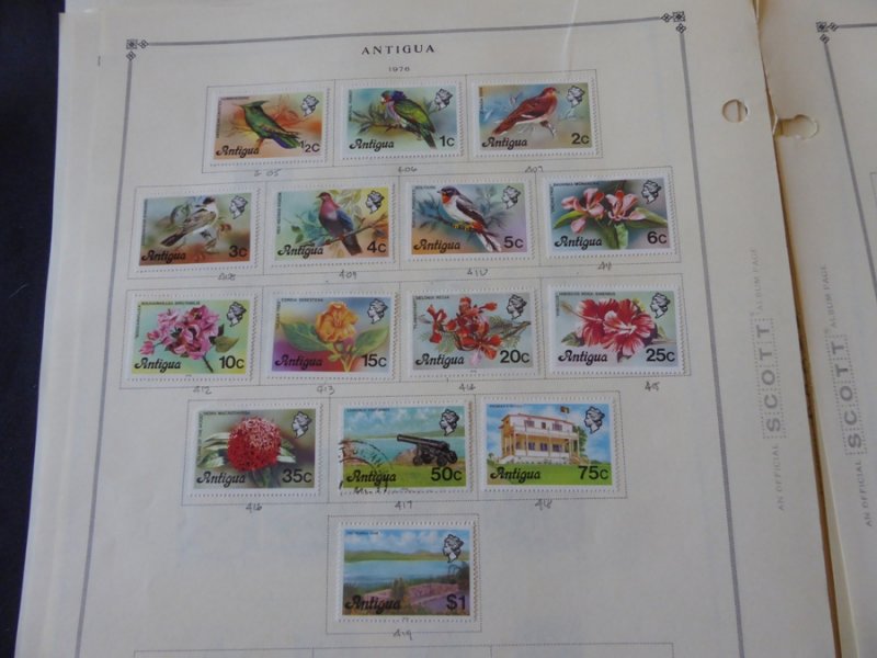 Antigua 1921-1985 Stamp Collection on Scott International Pages