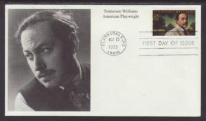 US 3002 Tenessee Williams 1995 Mystic U/A FDC