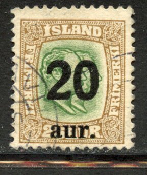 Iceland # 133, Used. CV $ 8.50