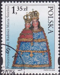 Poland 2008 Sc 3900 St Mary of the Snow Icon Coronation 25th Anniv Stamp CTO