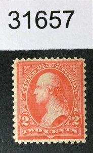 US STAMPS # 252 MINT OG H CAT. $135 LOT #31657