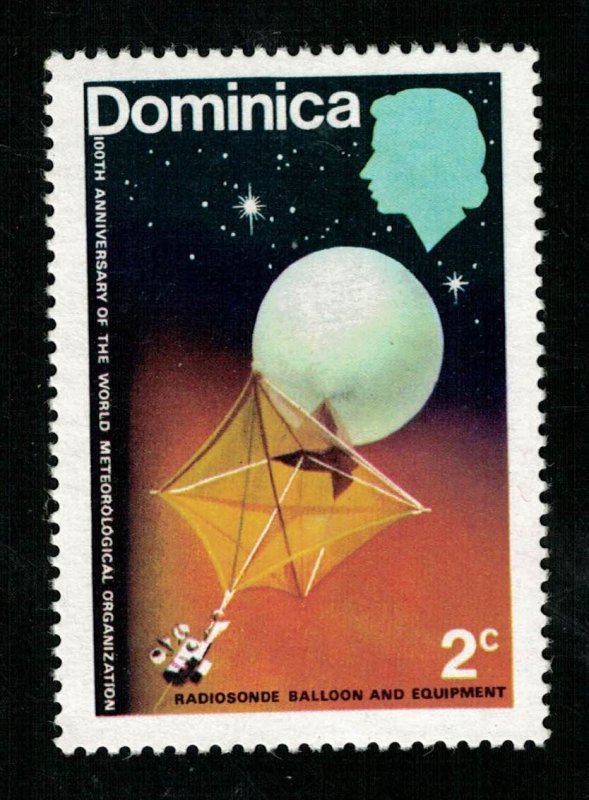 Space 1973 The 100th Anniversary of I.M.O./W.M.O. Dominica 2c (TS-554)