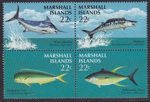 Marshall Islands 1986 Scott 127a Game fish MNH