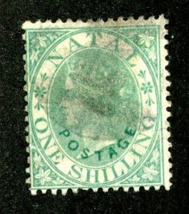 1870 Natal Sc#43 used ( 1550 BCX2 )