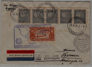 Paraguay/Germany Zeppelin cover 18.8.34