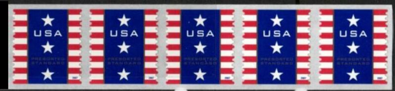 US Stamp #4158 MNH Non-Denominated Banner Coil Strip of 5