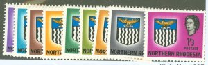 Northern Rhodesia #75-83 Unused Multiple