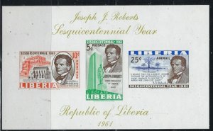 Liberia C134a MNH 1961 souvenir sheet (an2386)