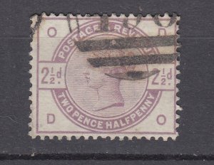 J29210, 1883-4 great britain used #101 queen victoria