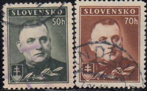 Slovakia #43-43A Used Set