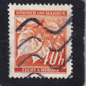 Czechoslovakia,  Bohemia and  Moravia,  #  25   used