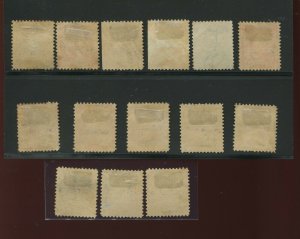 Scott 300S-313S ULTRAMAR UPU Variety Specimen Complete Rare Set of 14 Stamps