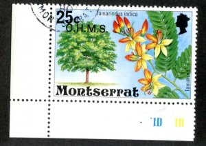 603 BCX  1980 Montserrat Sc.#O-24 used cv $0.25