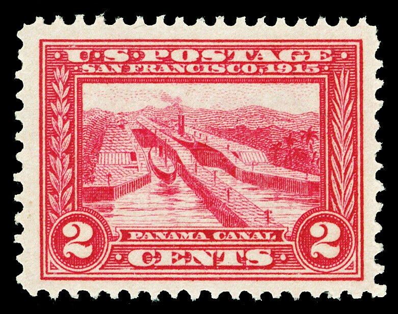 Scott 398 1913 2c Panama-Pacific Perforated 12 Issue Mint F-VF OG NH Cat $35