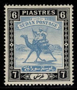 Sudan GV SG45b, 6p Greenish Blue & Black, M MINT. Cat £20. CHALKY-