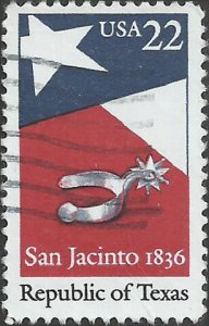 # 2204 USED REPUBLIC OF TEXAS 150TH ANNIV.