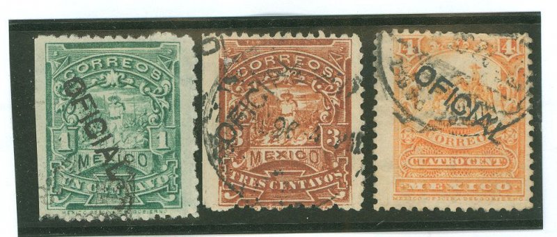 Mexico #O40/O42/O43 Used Single