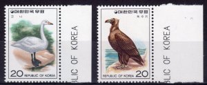 Korea 1976  Sc#1023/1024    BIRDS Set (2) MNH