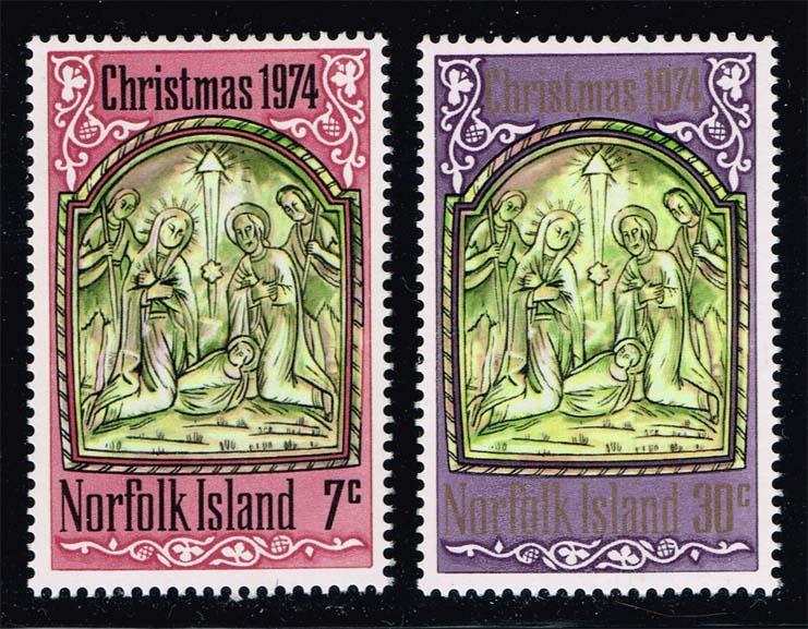 Norfolk Island #179-180 Christmas Set of 2; MNH (1.80)