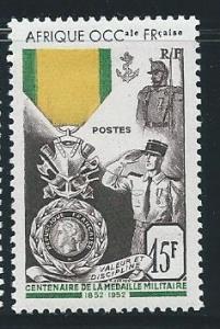 French West Afica 57 1952 Military Medal single MNH