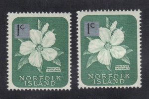 NORFOLK ISLAND SCOTT #29 MH 1c 1960-62