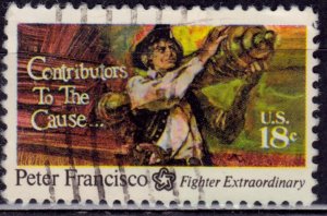 United States, 1975, American Bicentennial, Peter Francisco, 18c, sc#1562, used