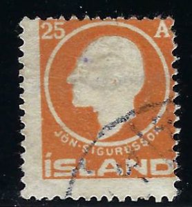 Iceland SC#91 Used Avg-Fine SCV$50.00...Fill key spots!