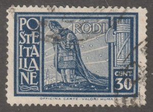 Italy, Stamp, Scott#19,  used, hinged,  RODI, 30, cent,