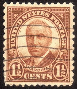 1930, US 1 1/2c, Harding, Used, Well centered, Sc 684