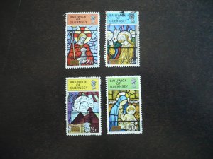 Stamps - Guernsey - Scott# 86-89 - Used Set of 4 Stamps